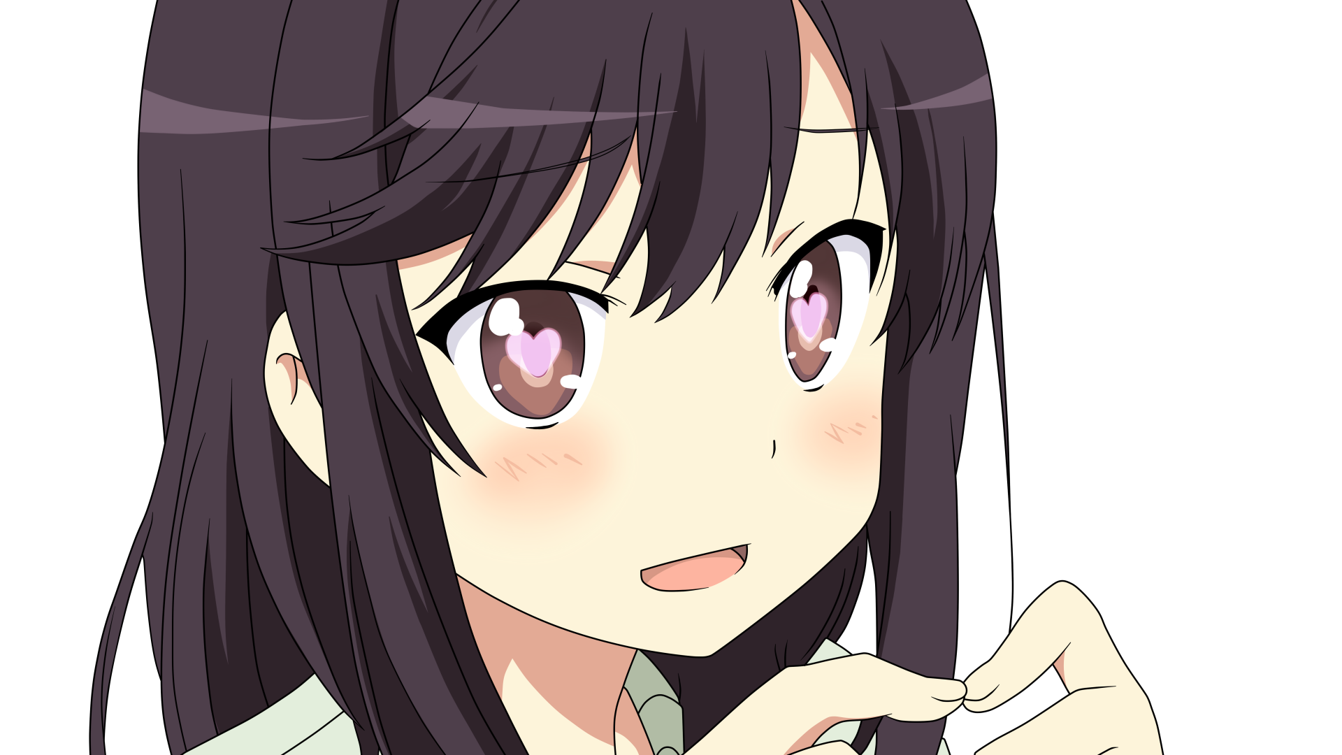 Close-up of Hotaru Ichijou from Non Non Biyori, rendered in detailed anime style, featured as a 4K Ultra HD PC desktop wallpaper and background.