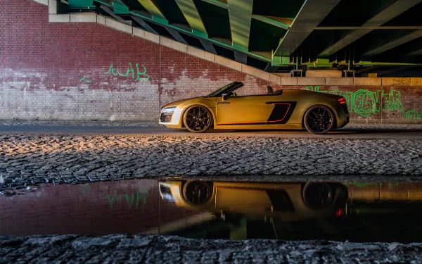 Audi car supercar Audi R8 V10 Spyder vehicle Audi R8 HD Desktop Wallpaper | Background Image