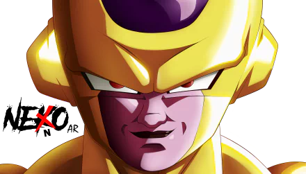 HD desktop wallpaper featuring Frieza from Dragon Ball Super, showing his intense gaze and menacing smile.