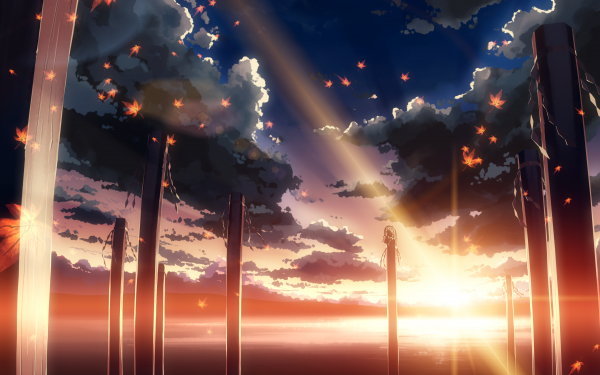 Anime Touhou Kanako Yasaka Scenery Leaf HD Wallpaper | Background Image