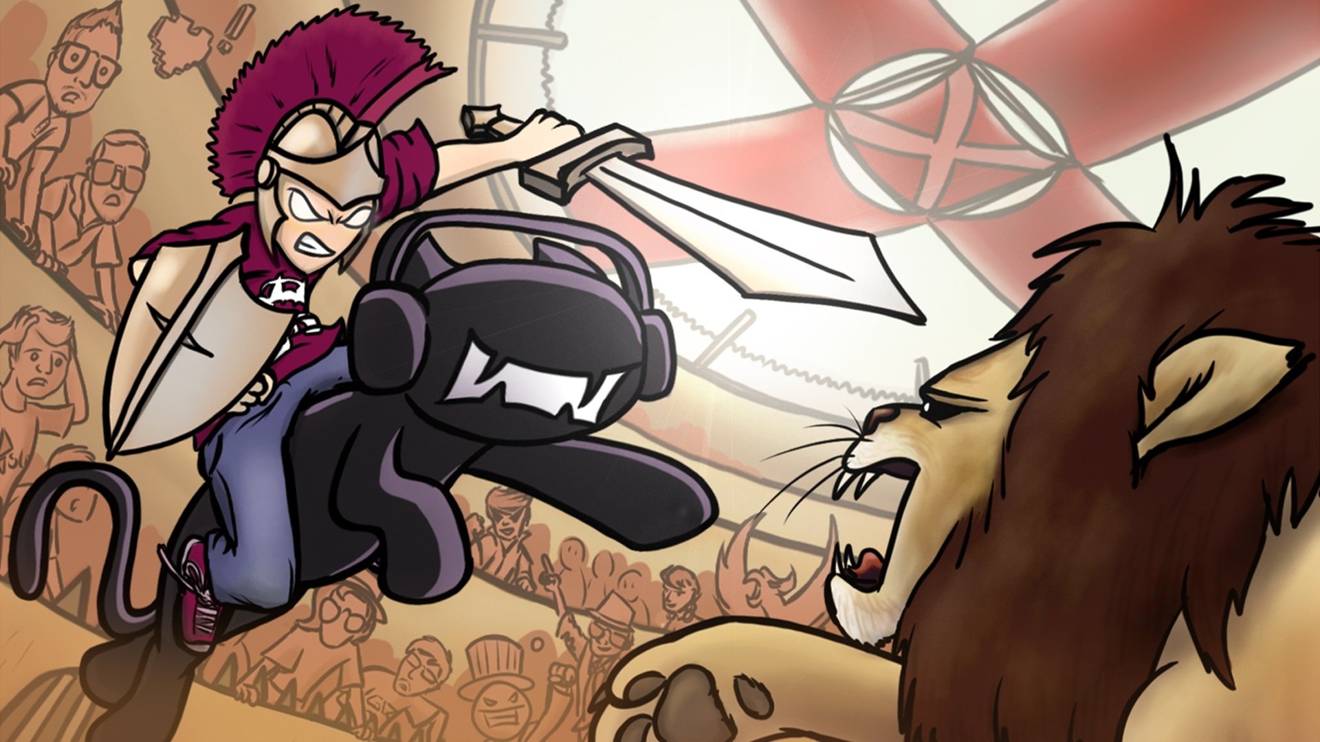 Dynamic Monstercat HD Wallpaper - Action-Packed Desktop Background ...