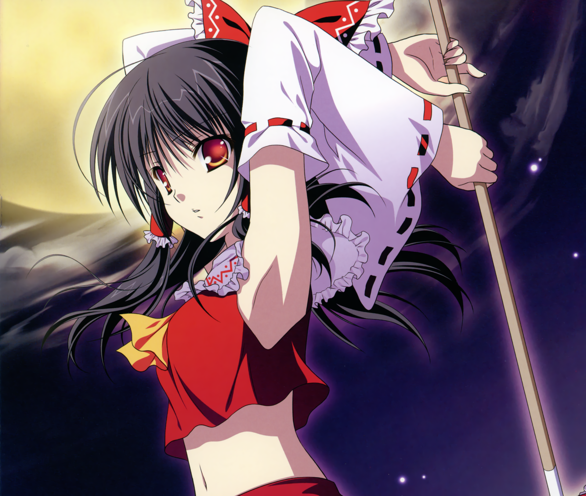 Download Reimu Hakurei Anime Touhou HD Wallpaper by Narumi Yuu