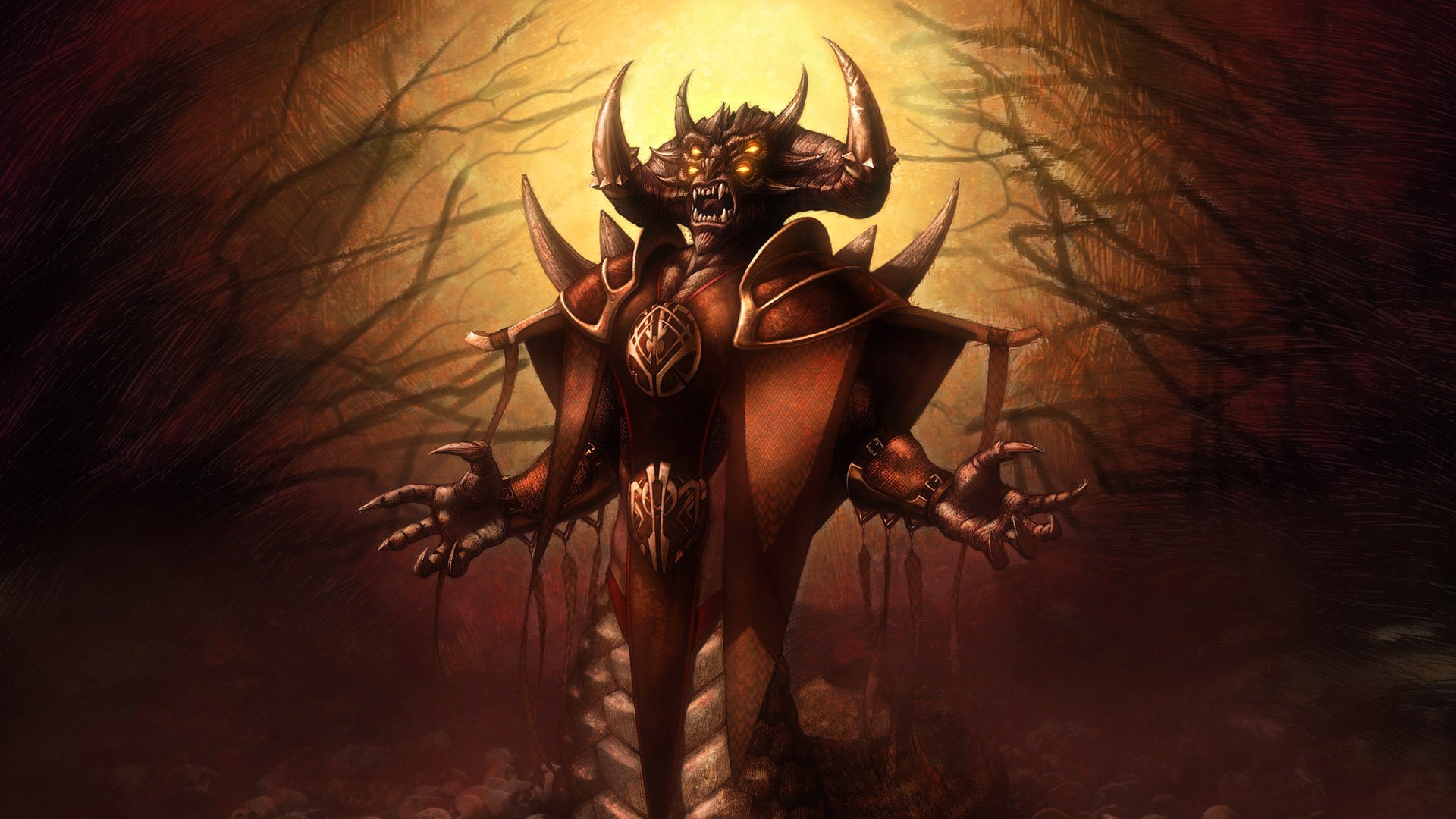 Download Fantasy Dark Demon Dark Fantasy HD Wallpaper by Steve Argyle