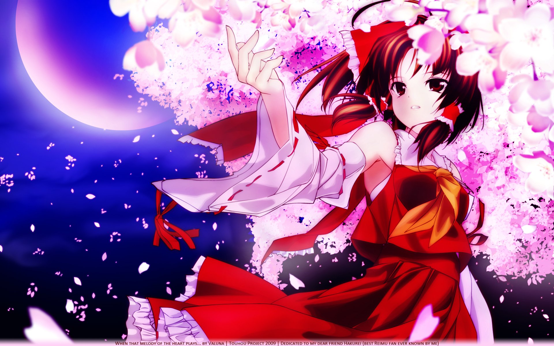 Download Reimu Hakurei Anime Touhou HD Wallpaper