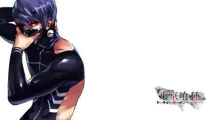 red eyes mask purple hair Shū Tsukiyama Anime Tokyo Ghoul HD Desktop Wallpaper | Background Image