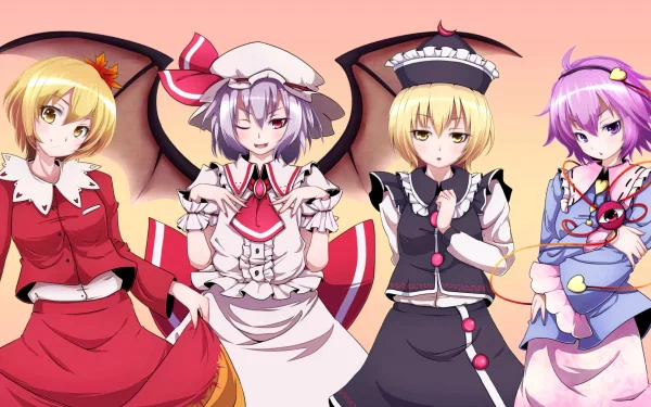 Shizuha Aki Lunasa Prismriver Satori Komeiji Remilia Scarlet Anime Touhou HD Desktop Wallpaper | Background Image