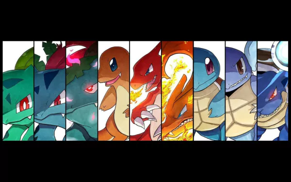 Blastoise (Pokémon) Wartortle (Pokémon) Squirtle (Pokémon) Charizard (Pokémon) Charmeleon (Pokémon) Charmander (Pokémon) Venusaur (Pokémon) Ivysaur (Pokémon) Bulbasaur (Pokémon) Anime Pokemon HD Desktop Wallpaper | Background Image