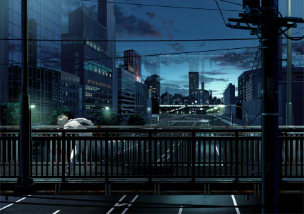 street light cloud sky building street city night Anime Original anime night Sky Anime anime city HD Desktop Wallpaper | Background Image