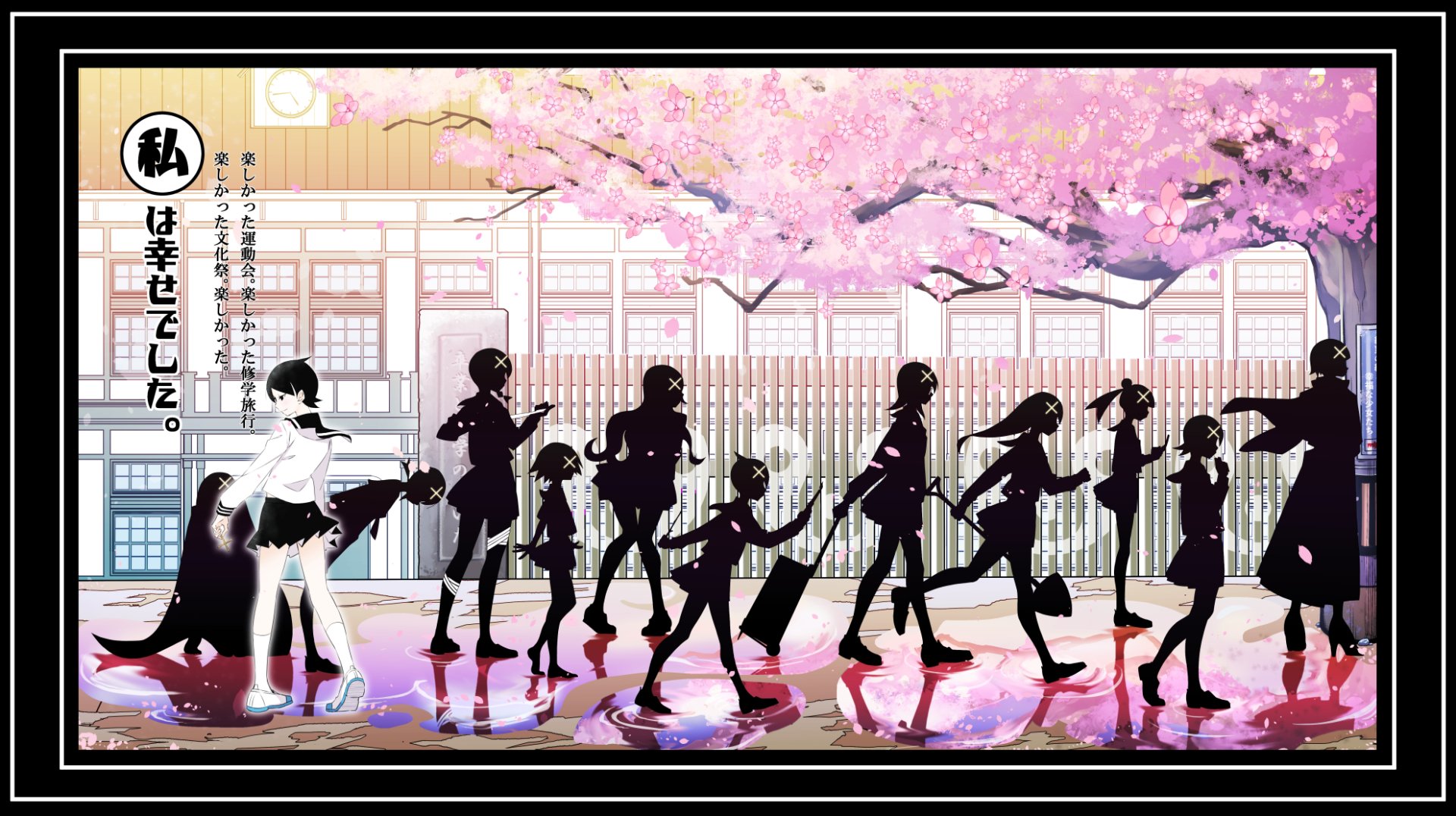 Download Matoi Tsunetsuki Nami Hitou Kaere Kimura Meru Otonashi Chiri Kitsu Harumi Fujiyoshi Mayo Mitama Tarou Sekiutsu Abiru Kobushi Ai Kaga Kiri Komori Kafuka Fuura Anime Sayonara Zetsubou-Sensei HD Wallpaper by ゐおり