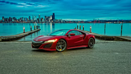 city supercar car Acura vehicle Acura NSX HD Desktop Wallpaper | Background Image