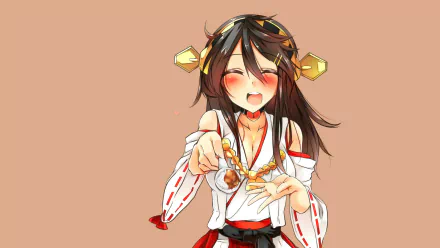 Haruna (Kancolle) Anime Kantai Collection HD Desktop Wallpaper | Background Image