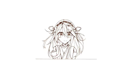 Haruna (Kancolle) Anime Kantai Collection HD Desktop Wallpaper | Background Image