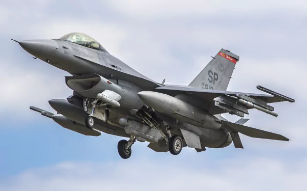 jet fighter warplane aircraft military General Dynamics F-16 Fighting Falcon HD Desktop Wallpaper | Background Image