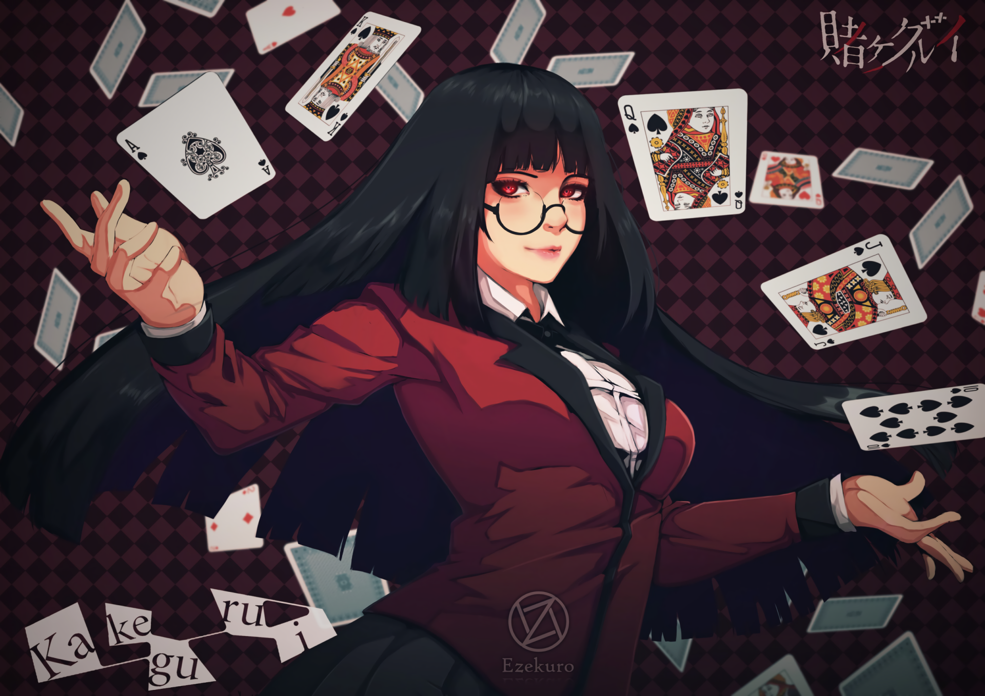 Download Glasses Yumeko Jabami Anime Kakegurui HD Wallpaper