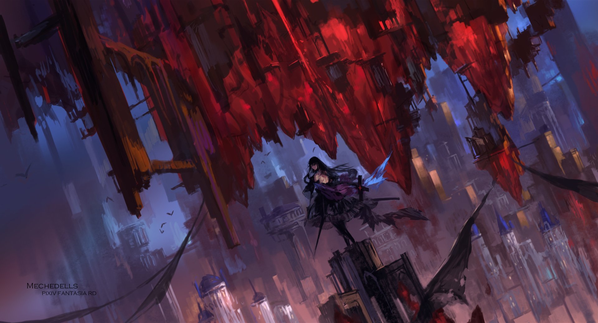 Download Anime Pixiv Fantasia RD HD Wallpaper