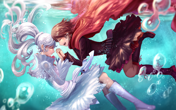 Anime RWBY Ruby Rose Weiss Schnee HD Wallpaper | Background Image