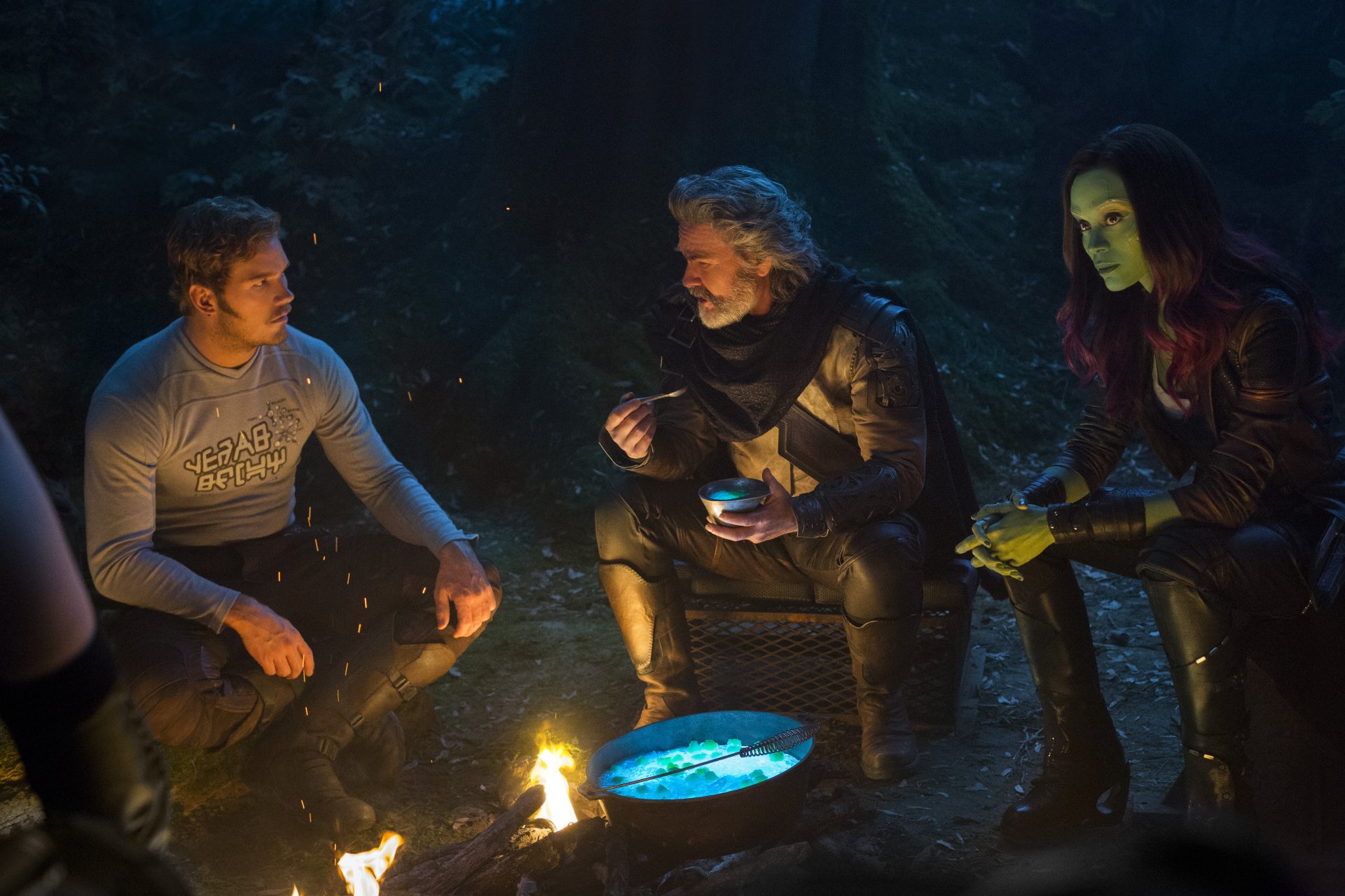 Download Ego (Marvel Comics) Kurt Russell Gamora Zoe Saldana Chris Pratt Star Lord Movie Guardians Of The Galaxy Vol. 2 4k Ultra HD Wallpaper