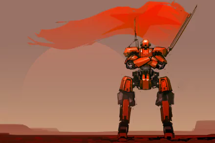 banner giant Sci Fi robot HD Desktop Wallpaper | Background Image