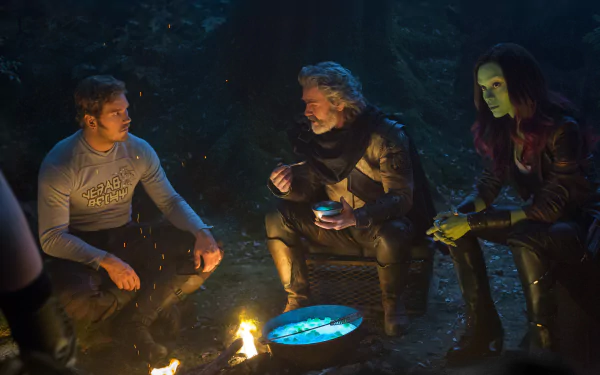Ego (Marvel Comics) Kurt Russell Gamora Zoe Saldana Chris Pratt Star Lord movie Guardians of the Galaxy Vol. 2 HD Desktop Wallpaper | Background Image