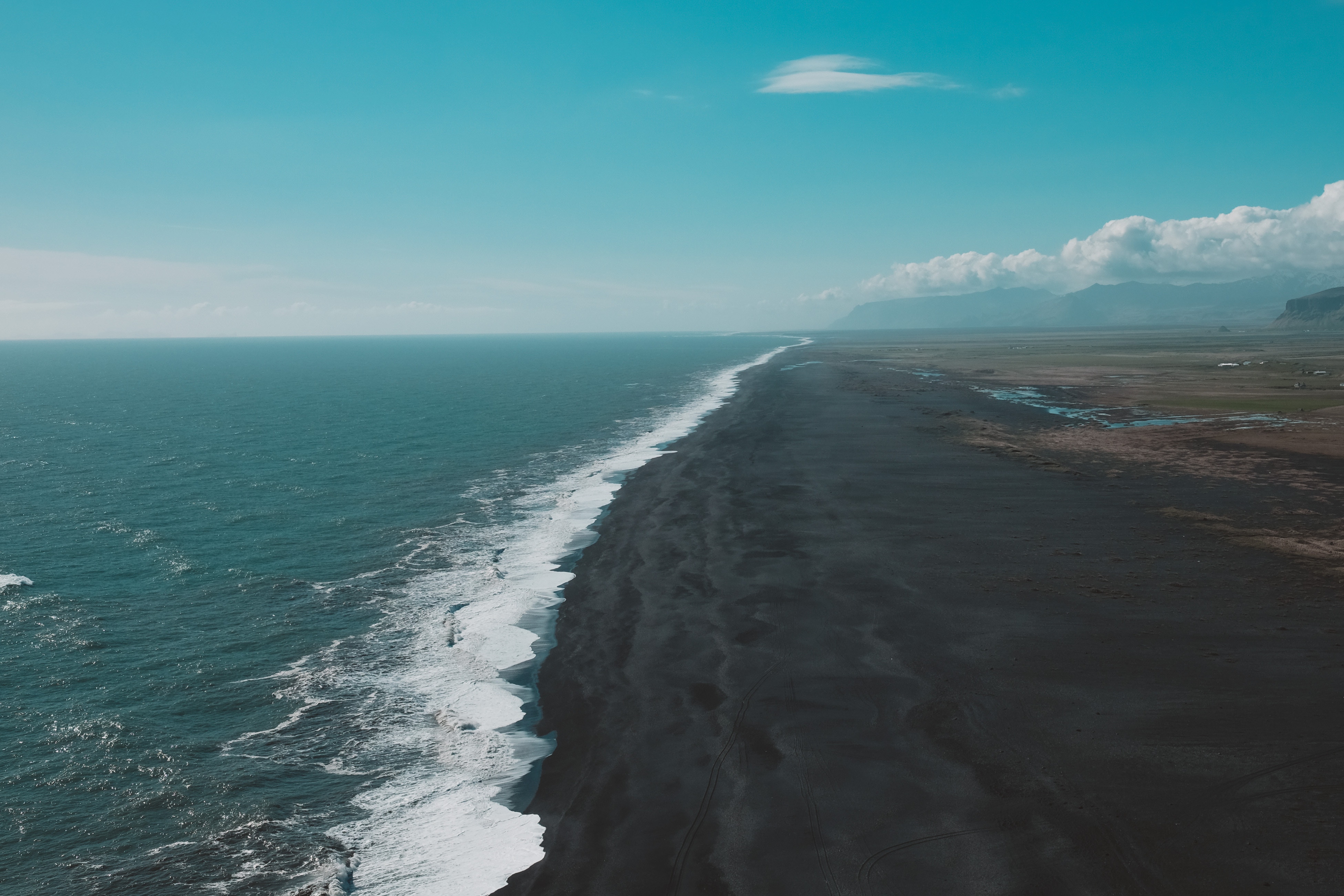 Download Water Cloud Coastline Horizon Sky Ocean Nature Beach 4k Ultra ...