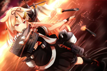 Yuudachi (Kancolle) Anime Kantai Collection HD Desktop Wallpaper | Background Image
