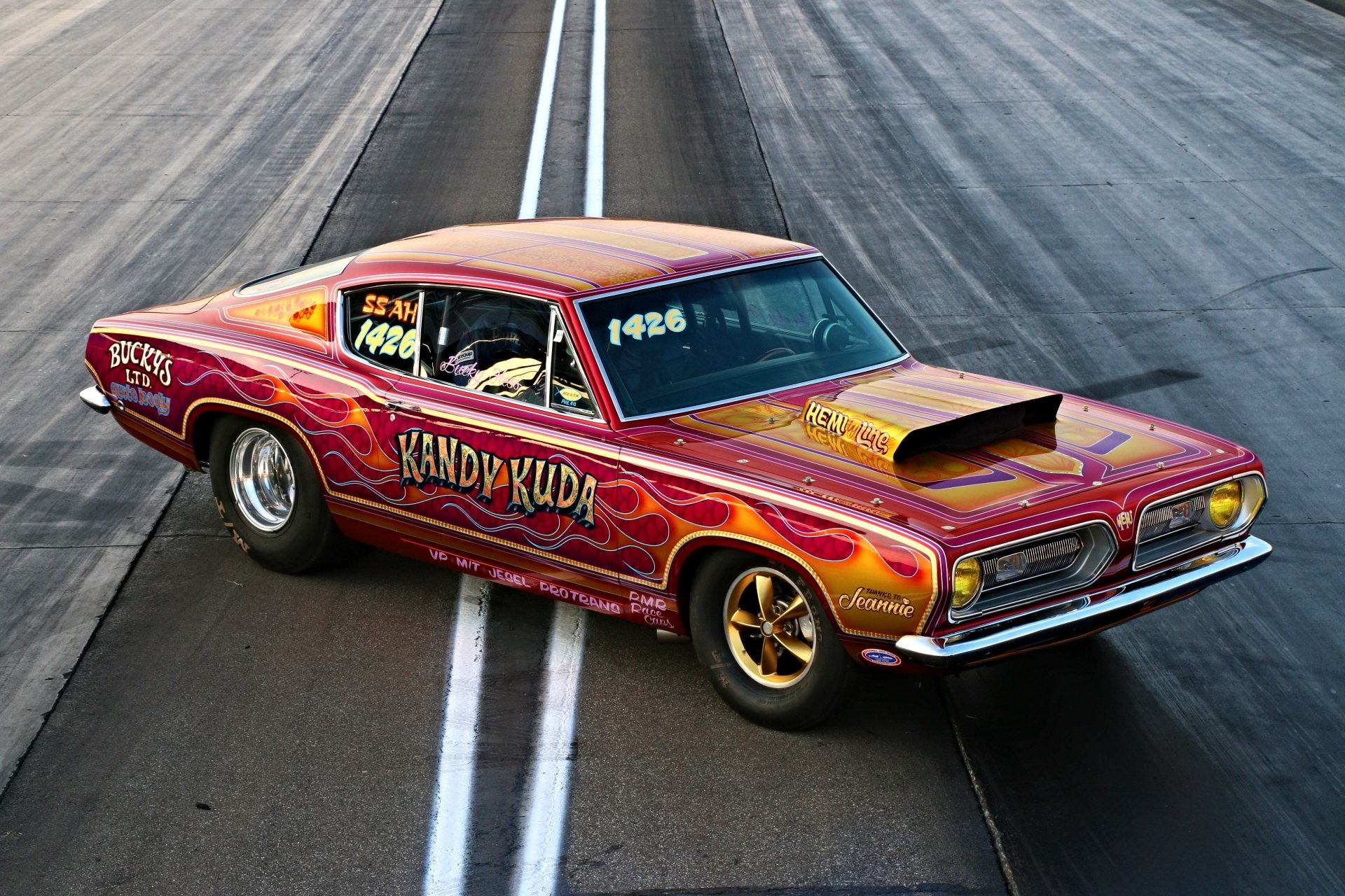 Download Drag Racing Racing Hot Rod Muscle Car Mopar Vehicle Plymouth Barracuda 4k Ultra HD Wallpaper