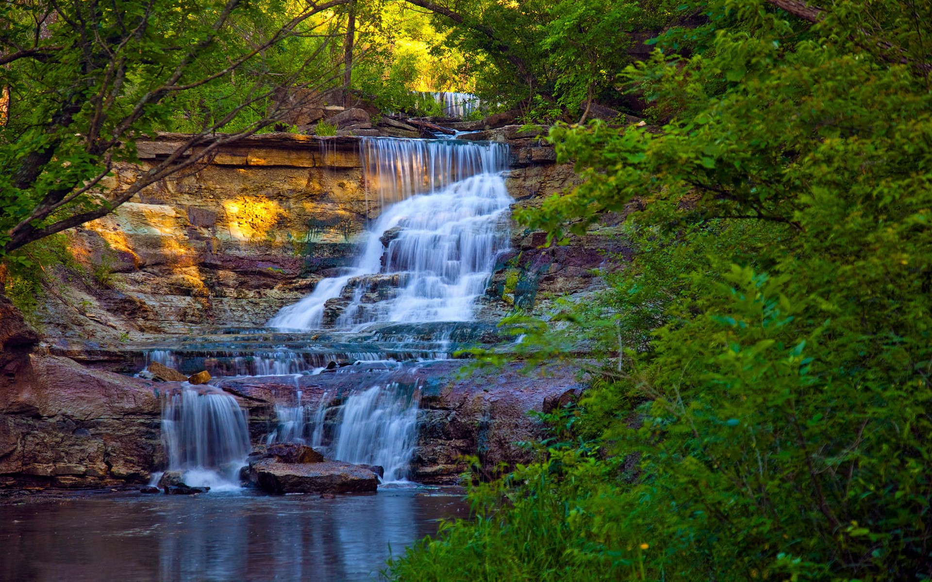 Cascading Waterfall