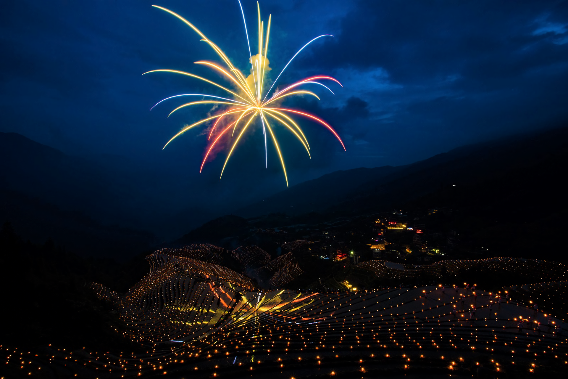 Fireworks over Mountain Village