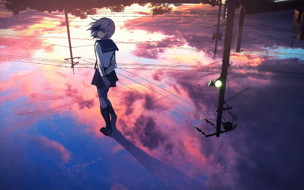 Anime Original Cloud Reflection HD Wallpaper | Background Image