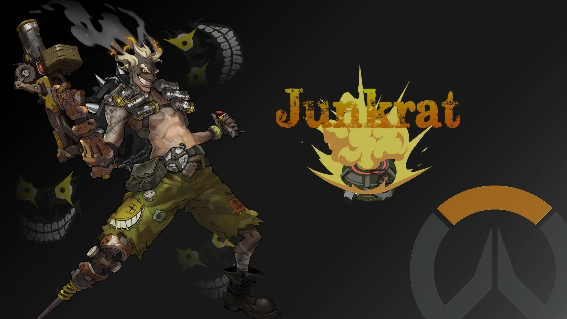 The Explosive Expert Junkrat Hd Wallpaper Hintergrund X