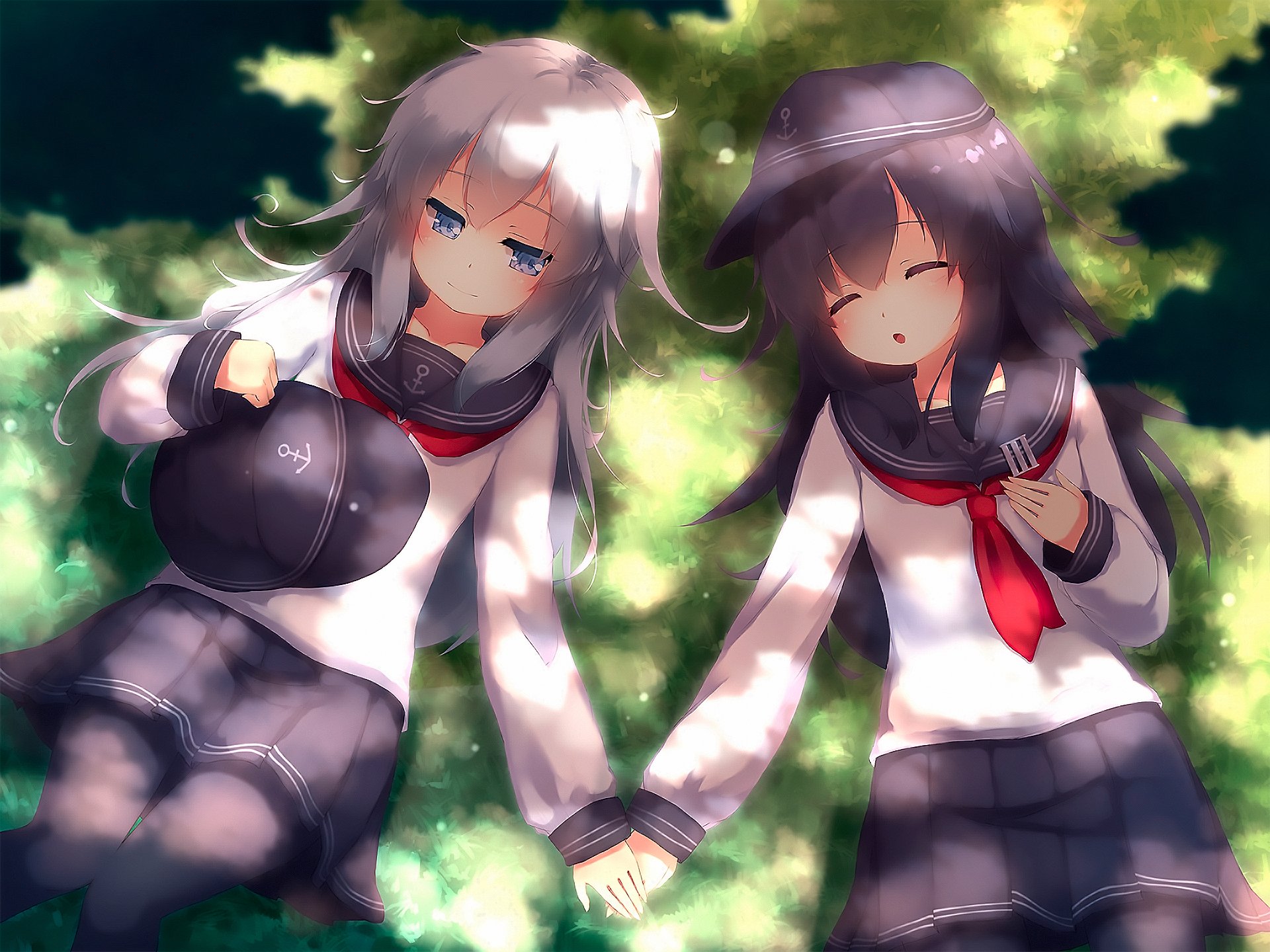 Download Akatsuki (KanColle) Hibiki (Kancolle) Anime Kantai Collection HD Wallpaper by 玄月ちひろ