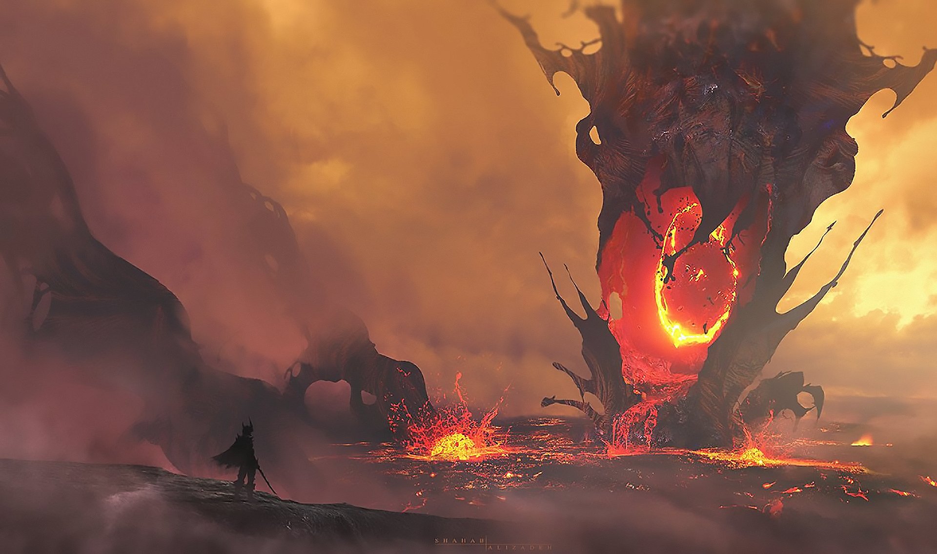 Download Fantasy Landscape Fantasy Landscape HD Wallpaper by Shahab Alizadeh