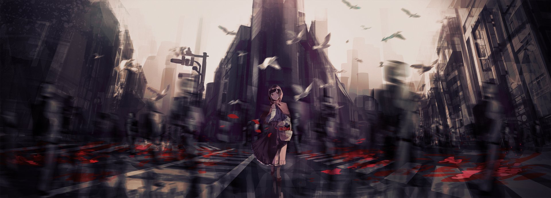 Download Anime Original HD Wallpaper by フジタ