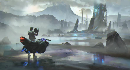 Sci Fi landscape HD Desktop Wallpaper | Background Image