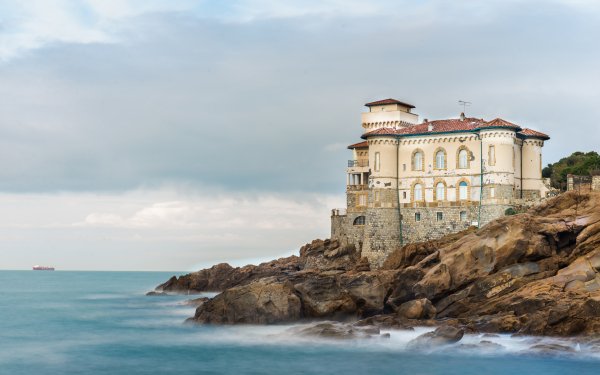 Man Made Castello del Boccale Castles Italy Castle Coast Ocean Sea Horizon HD Wallpaper | Background Image