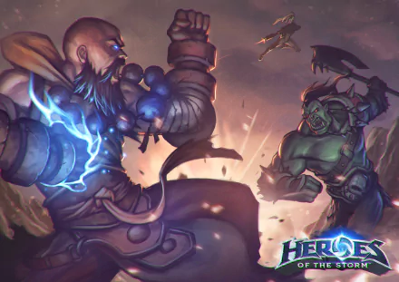 orc warrior Monk (Diablo III) video game Heroes of the Storm HD Desktop Wallpaper | Background Image