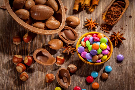 chestnut star anise sweets chocolate food candy HD Desktop Wallpaper | Background Image