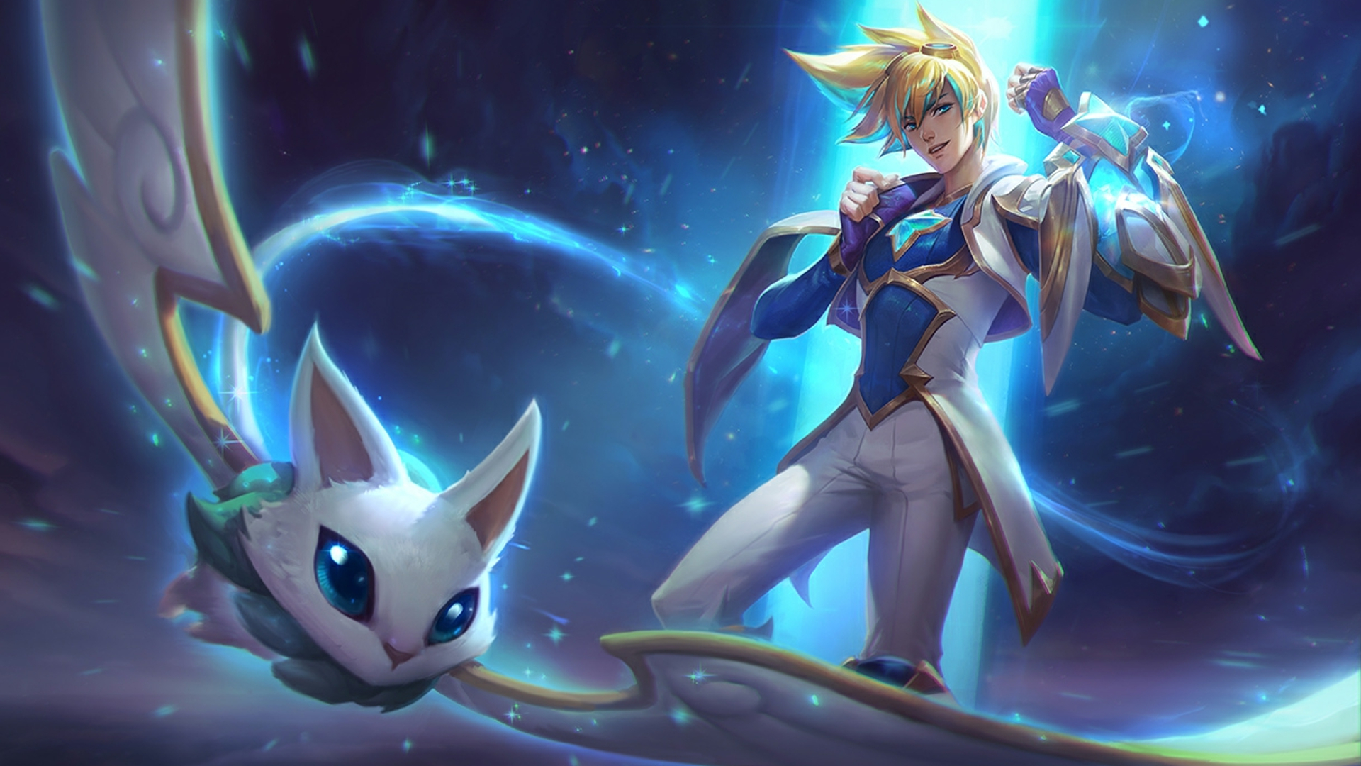 Ezreal de Porcelana- Wallpaper Animado 