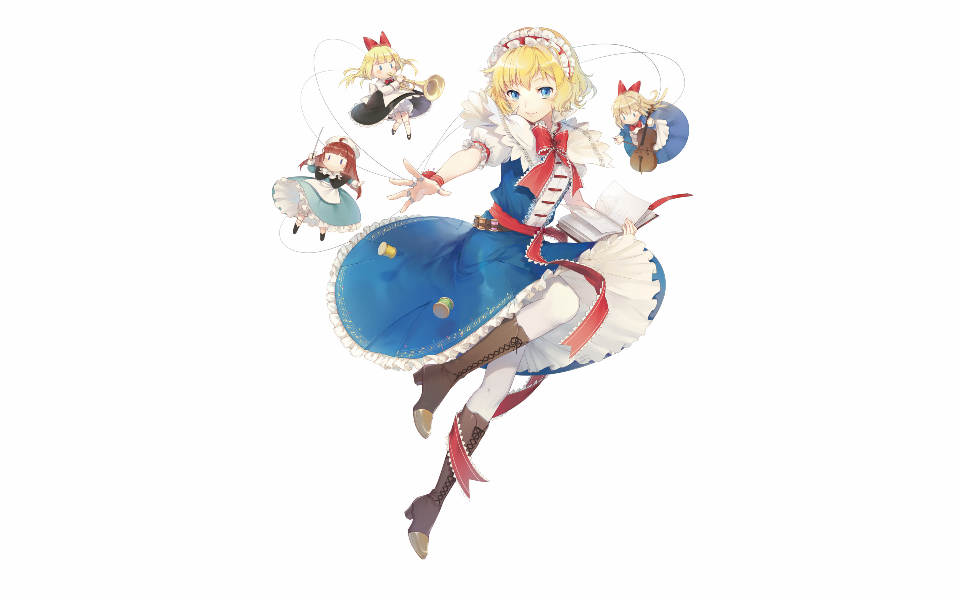 Download Shanghai Doll Alice Margatroid Anime Touhou HD Wallpaper