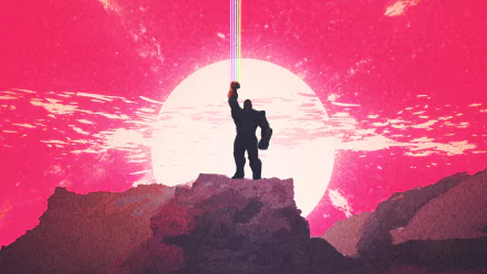 Comic Thanos HD Desktop Wallpaper | Background Image