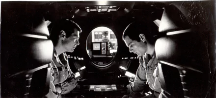 Gary Lockwood Keir Dullea movie 2001: A Space Odyssey HD Desktop Wallpaper | Background Image