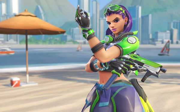 Sombra (Overwatch) video game Overwatch HD Desktop Wallpaper | Background Image