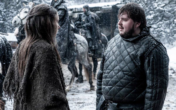 John Bradley Hannah Murray Samwell Tarly Gilly (Game Of Thrones) TV Show Game Of Thrones HD Desktop Wallpaper | Background Image