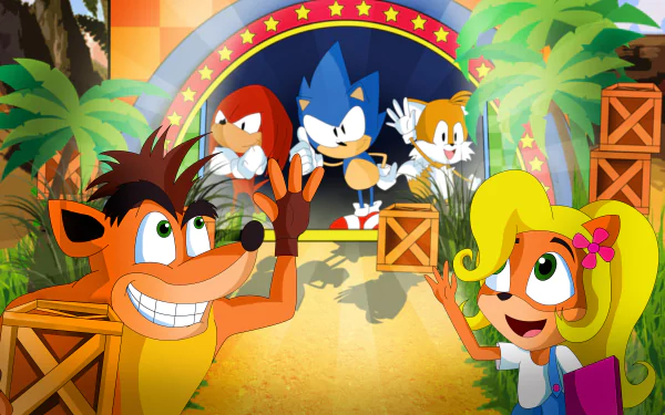  Crash's and Sonic's N. Sane Mania by xeternalflamebryx