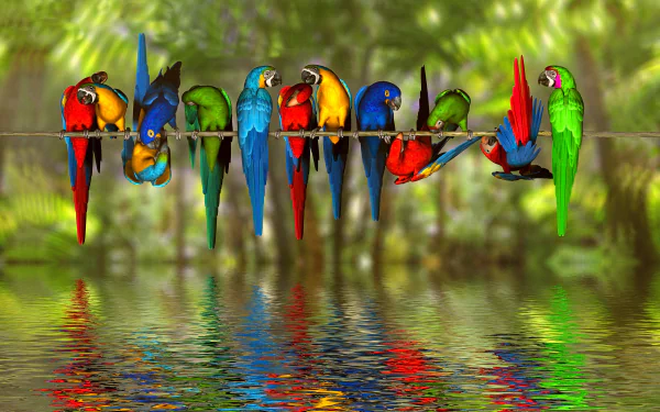  Colorful Macaws