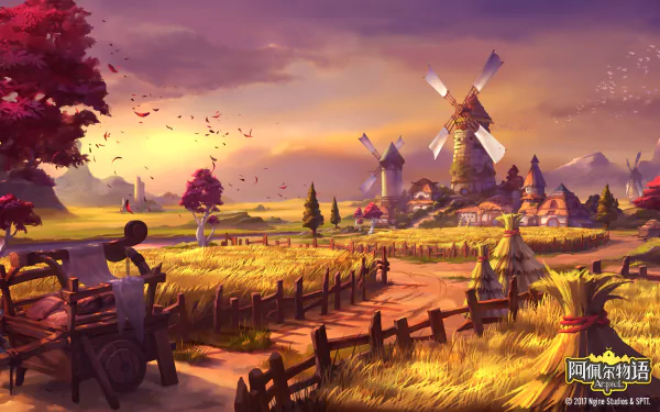 windmill video game Ar:piel Online HD Desktop Wallpaper | Background Image
