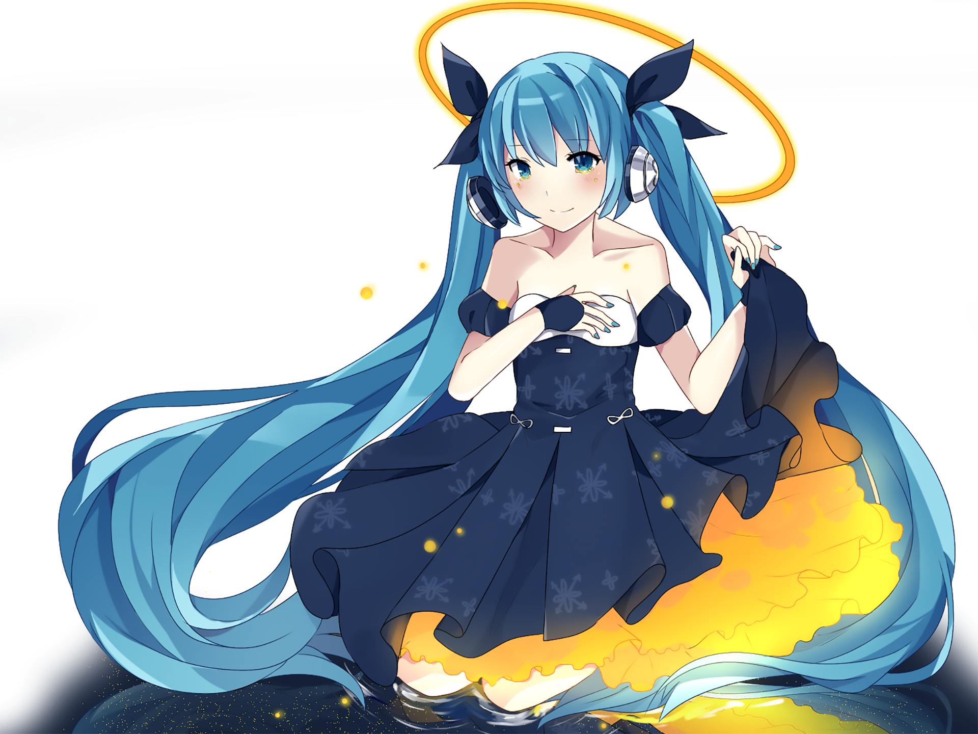 Download Hatsune Miku Anime Vocaloid HD Wallpaper by にしろしま