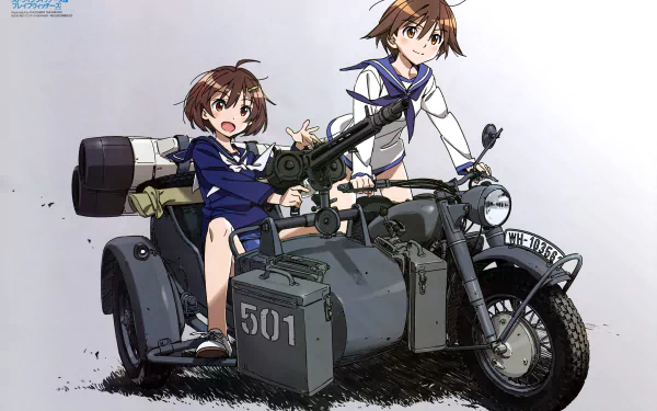 Yoshika Miyafuji Hikari Karibuchi Anime Brave Witches HD Desktop Wallpaper | Background Image