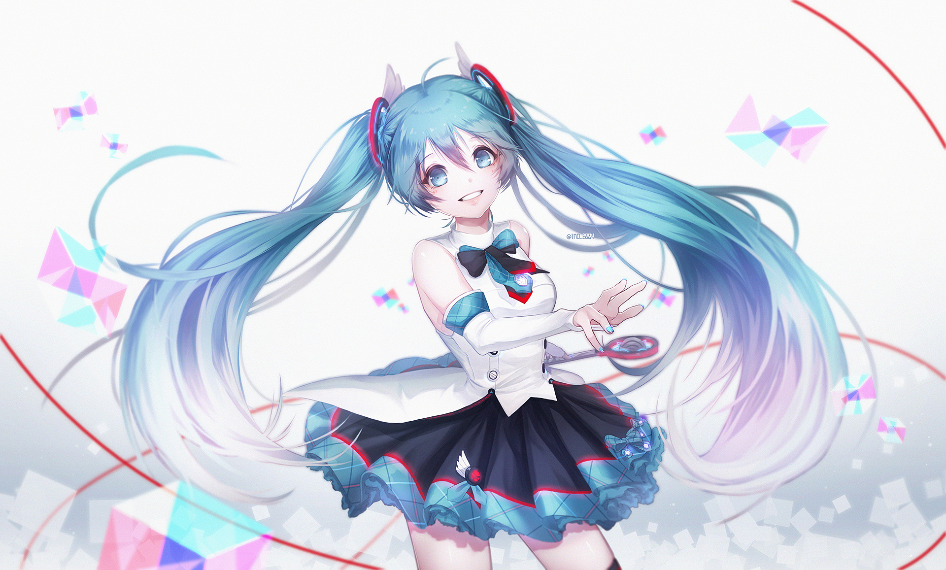 Download Hatsune Miku Anime Vocaloid Hd Wallpaper