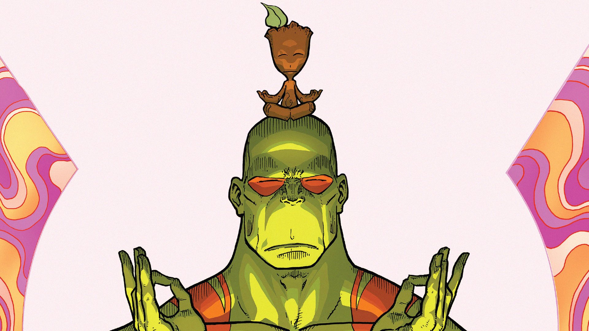 Download Drax The Destroyer Baby Groot Guardians Of The Galaxy Movie Guardians Of The Galaxy Vol. 2  HD Wallpaper